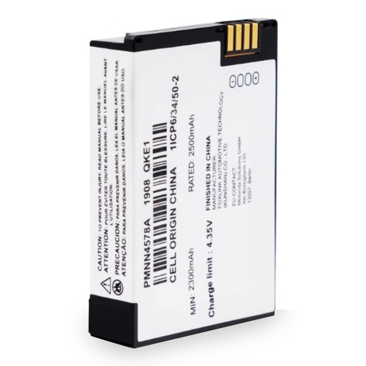 Batería Motorola Li-Ion 2500 mAh para Radio DTR PMMN4578A